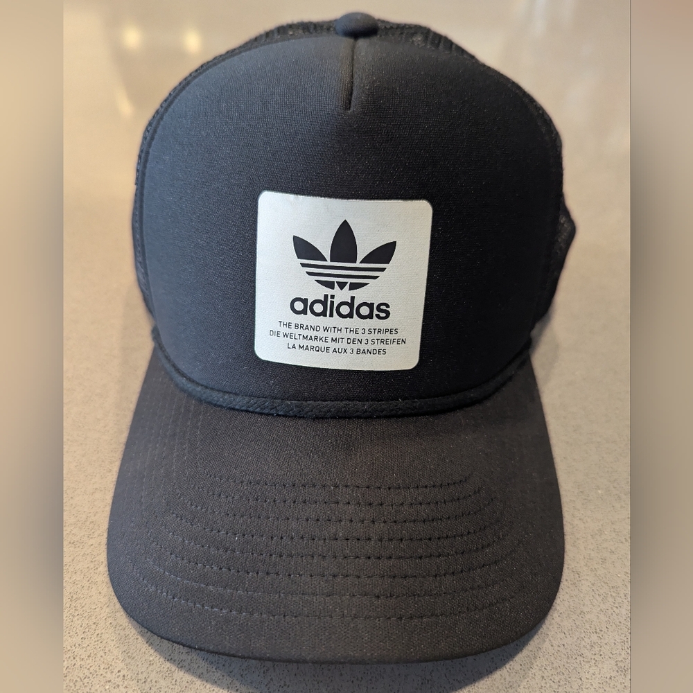 Adidas Black Trucker Cap